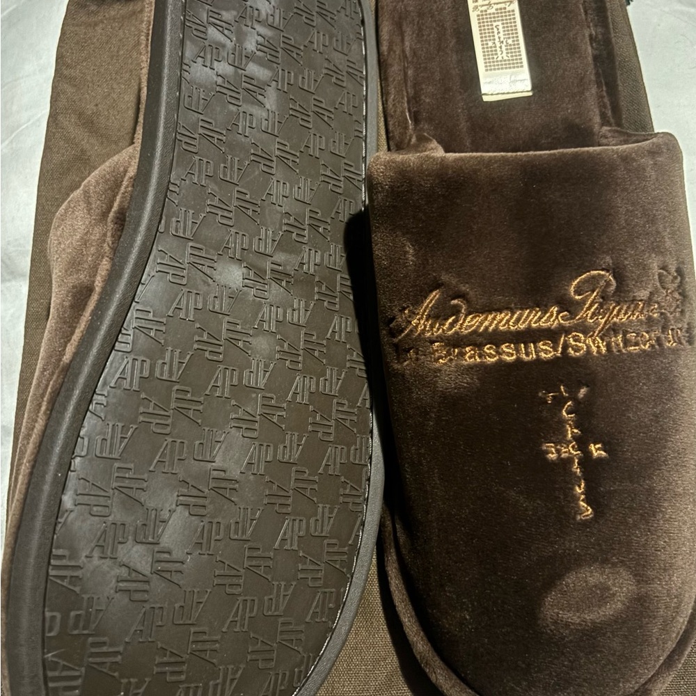 Travis Scott collab Audemars Piguet Dark Brown Velvet Loafers